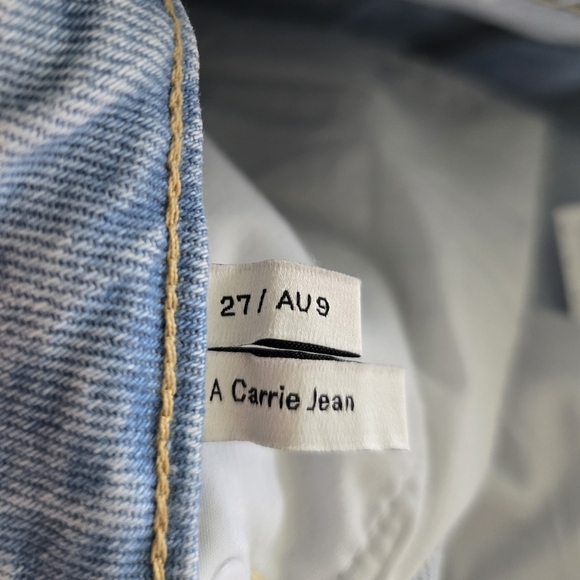 NWT Abrand A Carrie High Rise Jean in Millie Relaxed Fit 27 - Picture 9 of 12